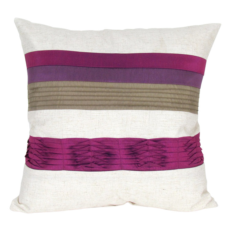 Ebern Designs Plum Satin Throw Pillow Wayfair